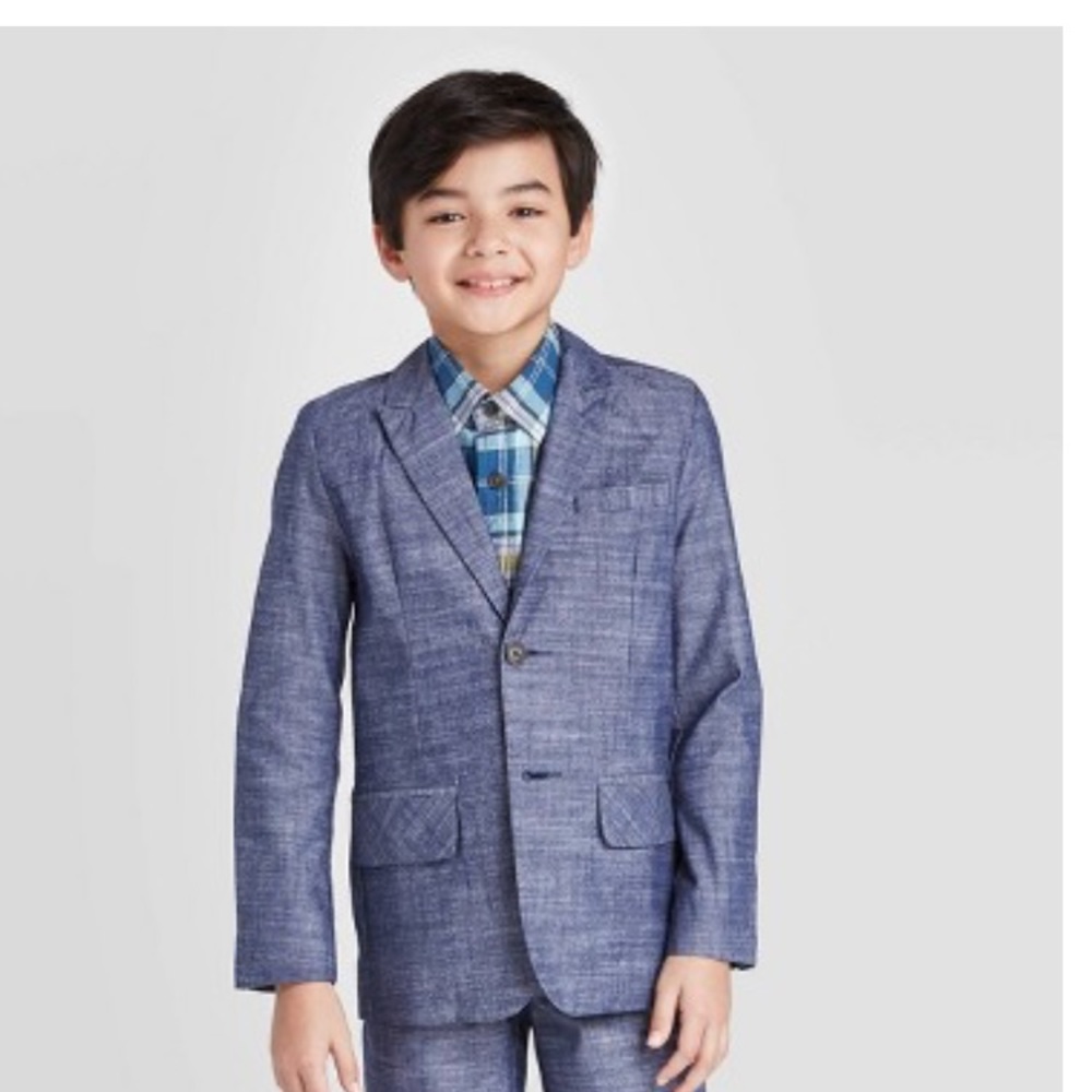 Boys' Chambray easter Suit Jacket - Cat & …